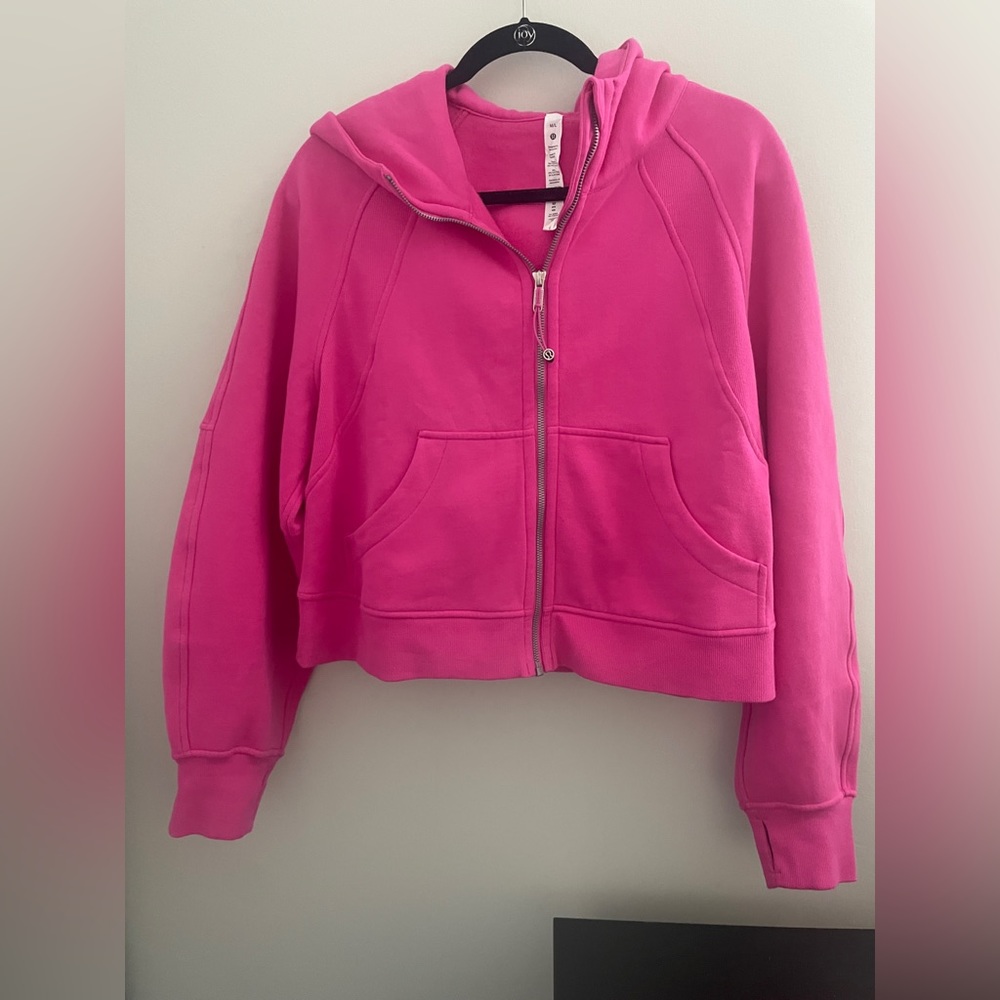 RARE Lululemon Scuba Oversized Full Zip Sonic Pink